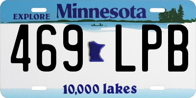 MN license plate 469LPB