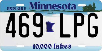 MN license plate 469LPG