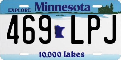 MN license plate 469LPJ