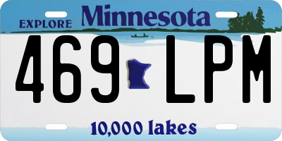 MN license plate 469LPM