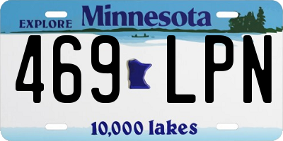 MN license plate 469LPN