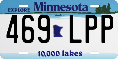 MN license plate 469LPP