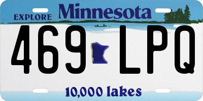 MN license plate 469LPQ