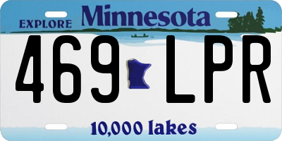 MN license plate 469LPR