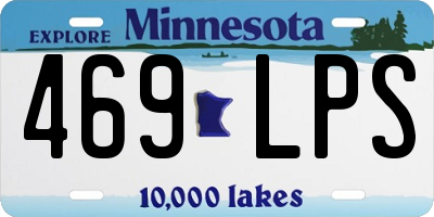 MN license plate 469LPS