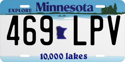 MN license plate 469LPV