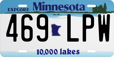 MN license plate 469LPW