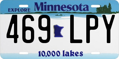 MN license plate 469LPY
