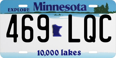 MN license plate 469LQC