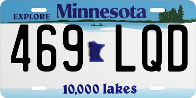 MN license plate 469LQD