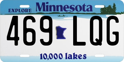 MN license plate 469LQG