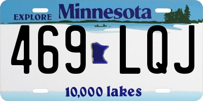 MN license plate 469LQJ