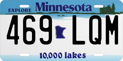 MN license plate 469LQM