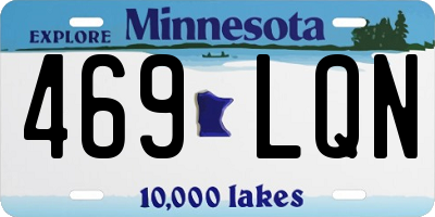 MN license plate 469LQN