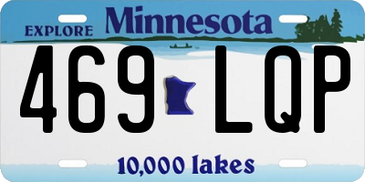 MN license plate 469LQP
