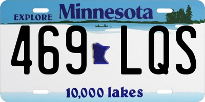 MN license plate 469LQS