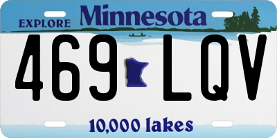 MN license plate 469LQV