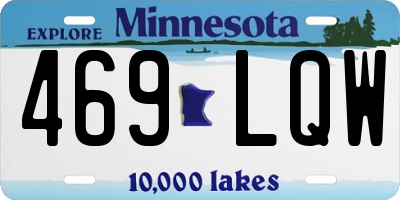 MN license plate 469LQW