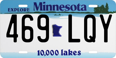 MN license plate 469LQY