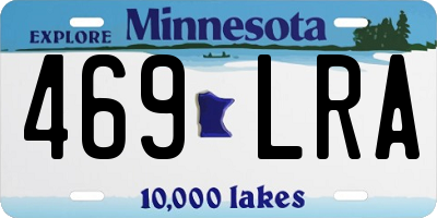 MN license plate 469LRA