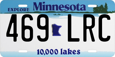 MN license plate 469LRC