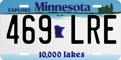 MN license plate 469LRE