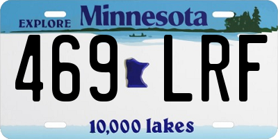 MN license plate 469LRF