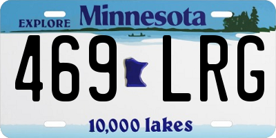 MN license plate 469LRG