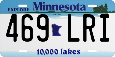 MN license plate 469LRI