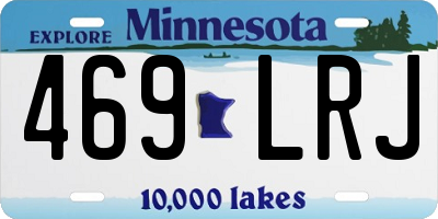 MN license plate 469LRJ