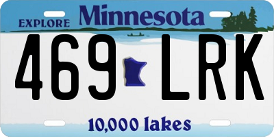 MN license plate 469LRK