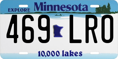 MN license plate 469LRO