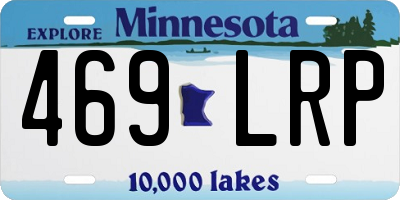 MN license plate 469LRP