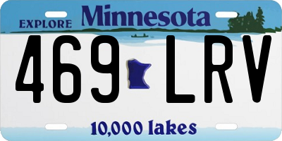 MN license plate 469LRV