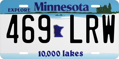 MN license plate 469LRW