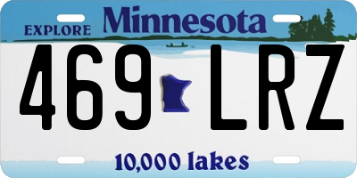MN license plate 469LRZ