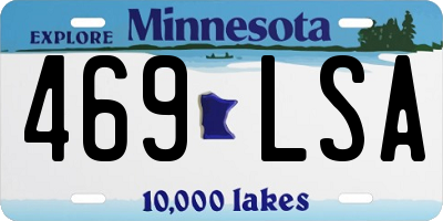 MN license plate 469LSA