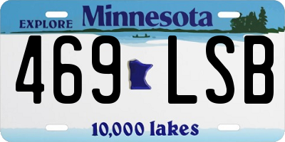 MN license plate 469LSB