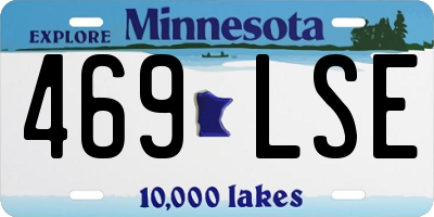 MN license plate 469LSE