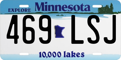 MN license plate 469LSJ