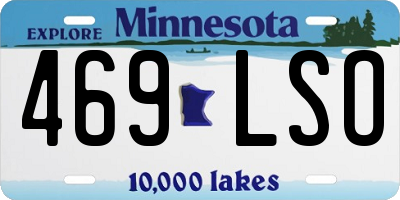 MN license plate 469LSO