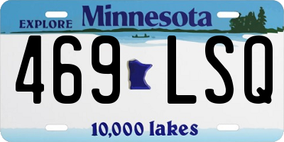 MN license plate 469LSQ