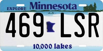 MN license plate 469LSR