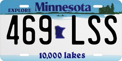 MN license plate 469LSS