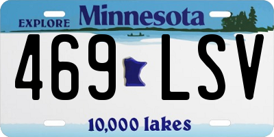 MN license plate 469LSV