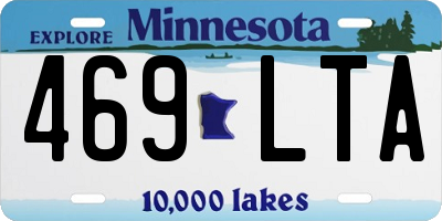 MN license plate 469LTA