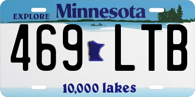 MN license plate 469LTB