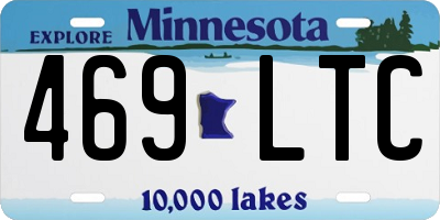 MN license plate 469LTC