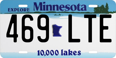 MN license plate 469LTE