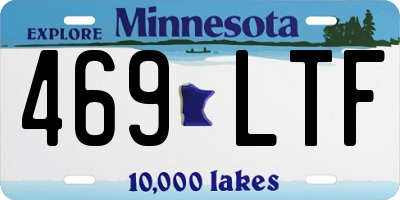 MN license plate 469LTF